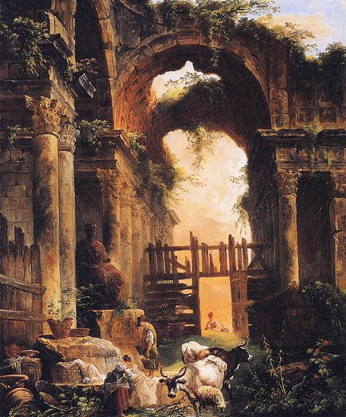 ROBERT, Hubert Roman Ruins oil painting picture